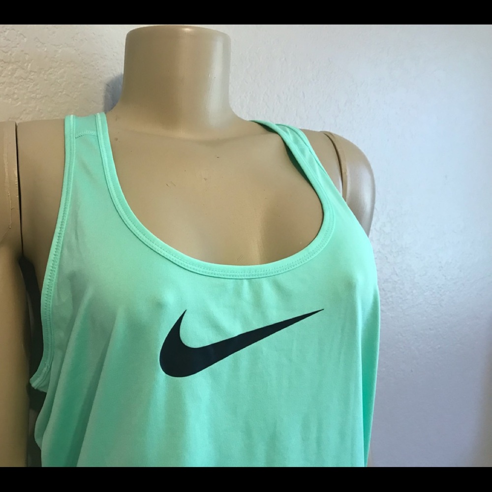 Nike Dri Fit Mint Green racer back tank